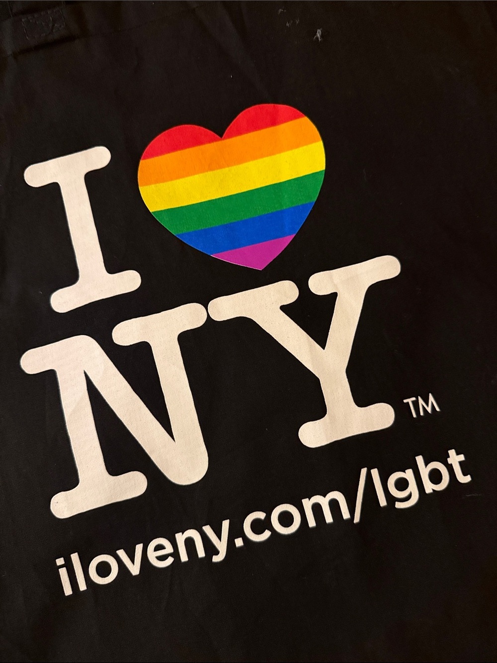 I ♥ NY Rainbow Heart Pride Tote